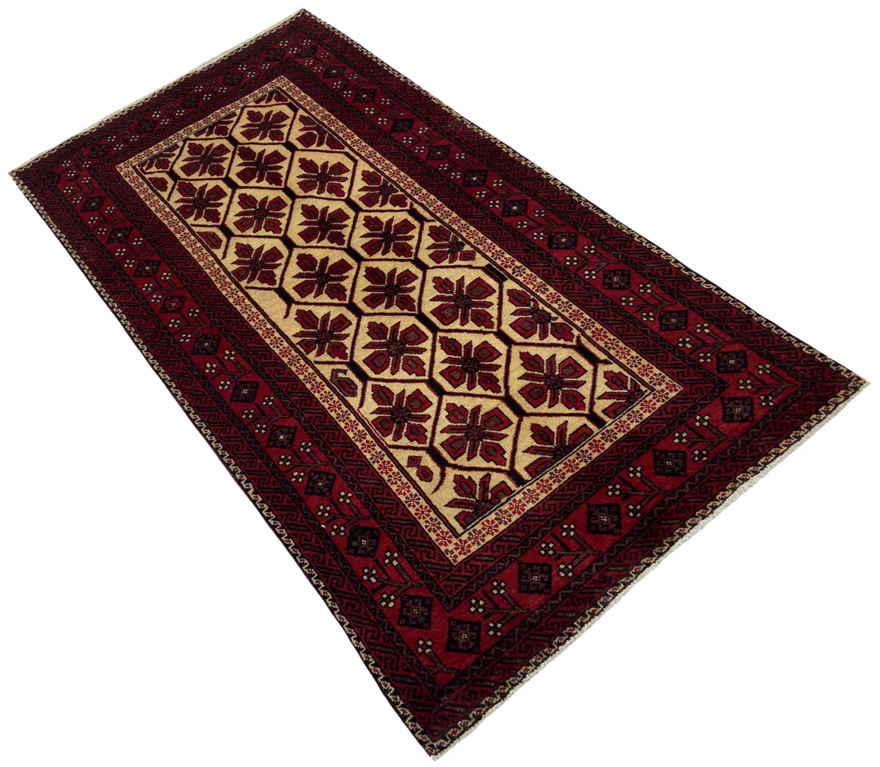 Perserteppich Belutsch 207 x 107 cm Wolle handgeknüpft