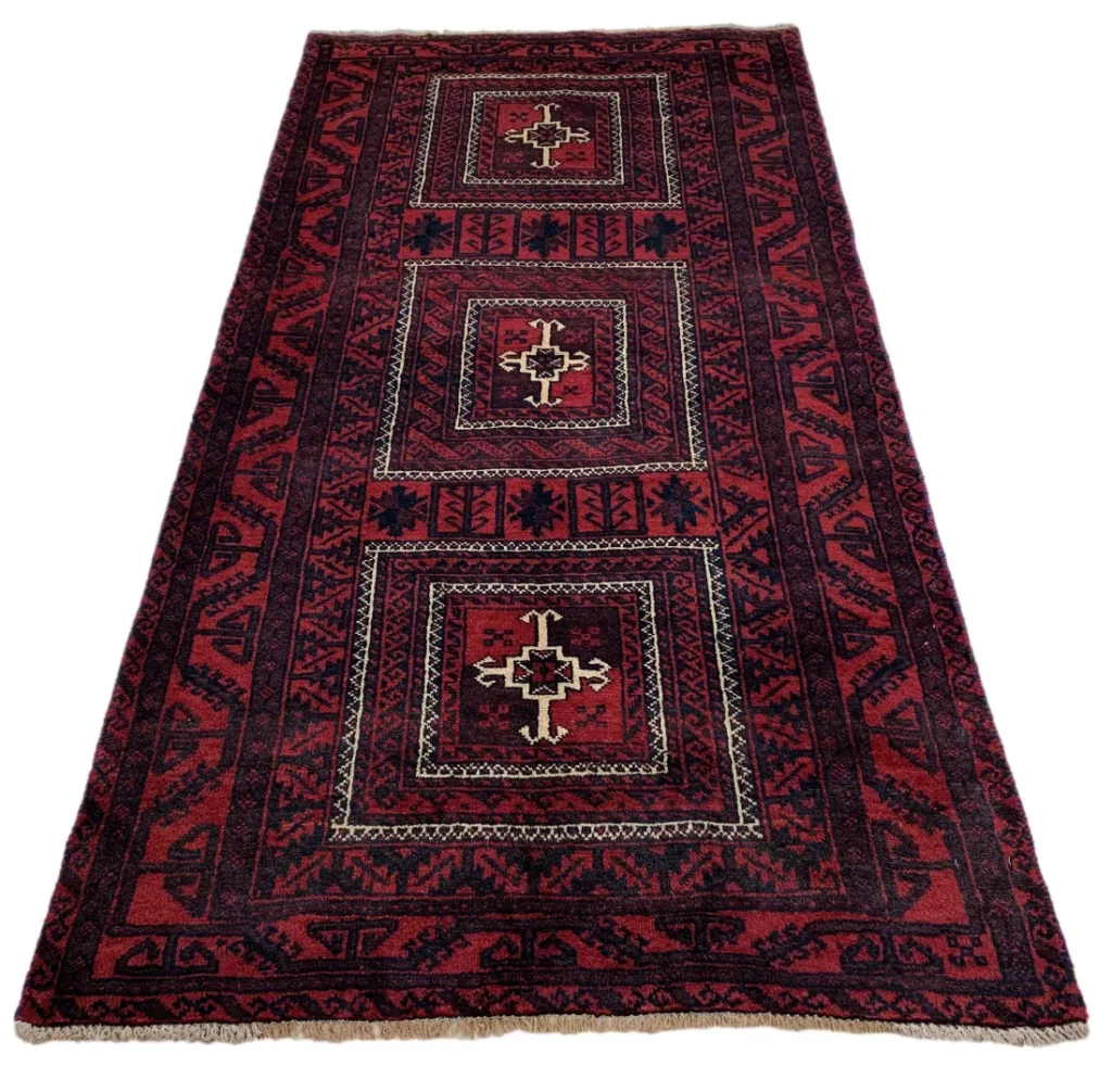 balutsch-perserteppich-210-x-106-cm-120000-250000-knoten-m-1-1 Orientteppich Balutsch 210 x 106 cm Wolle handgeknüpft