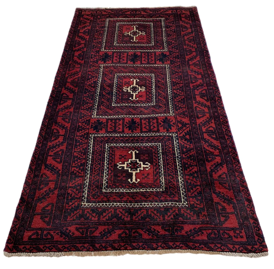 balutsch-perserteppich-210-x-106-cm-120000-250000-knoten-m-1-1 Orientteppich Balutsch 210 x 106 cm Wolle handgeknüpft