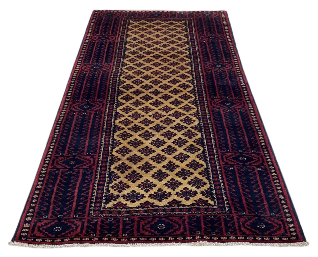 Perserteppich Belutsch 211 x 111 cm Wolle handgeknüpft