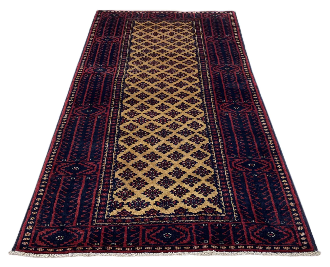 Perserteppich Belutsch 211 x 111 cm Wolle handgeknüpft