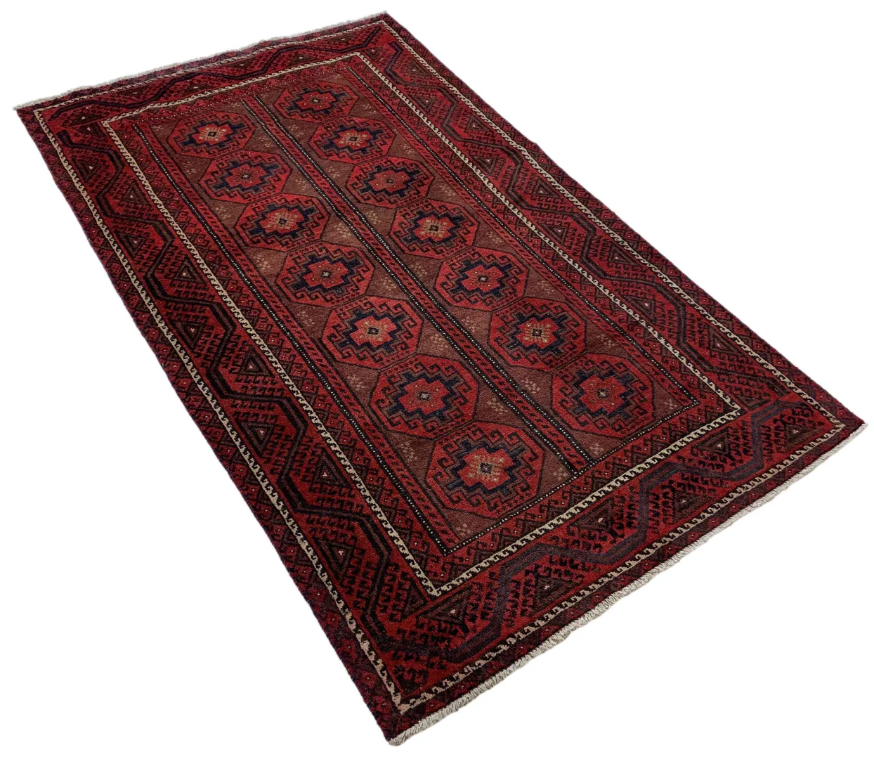 Perserteppich Balutsch 214 x 126 cm Wolle handgeknüpft