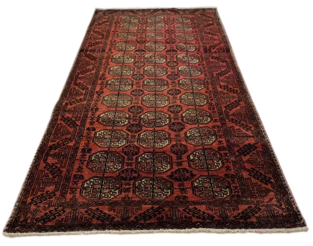Perserteppich Belutsch 216 x 110 cm Wolle handgeknüpft