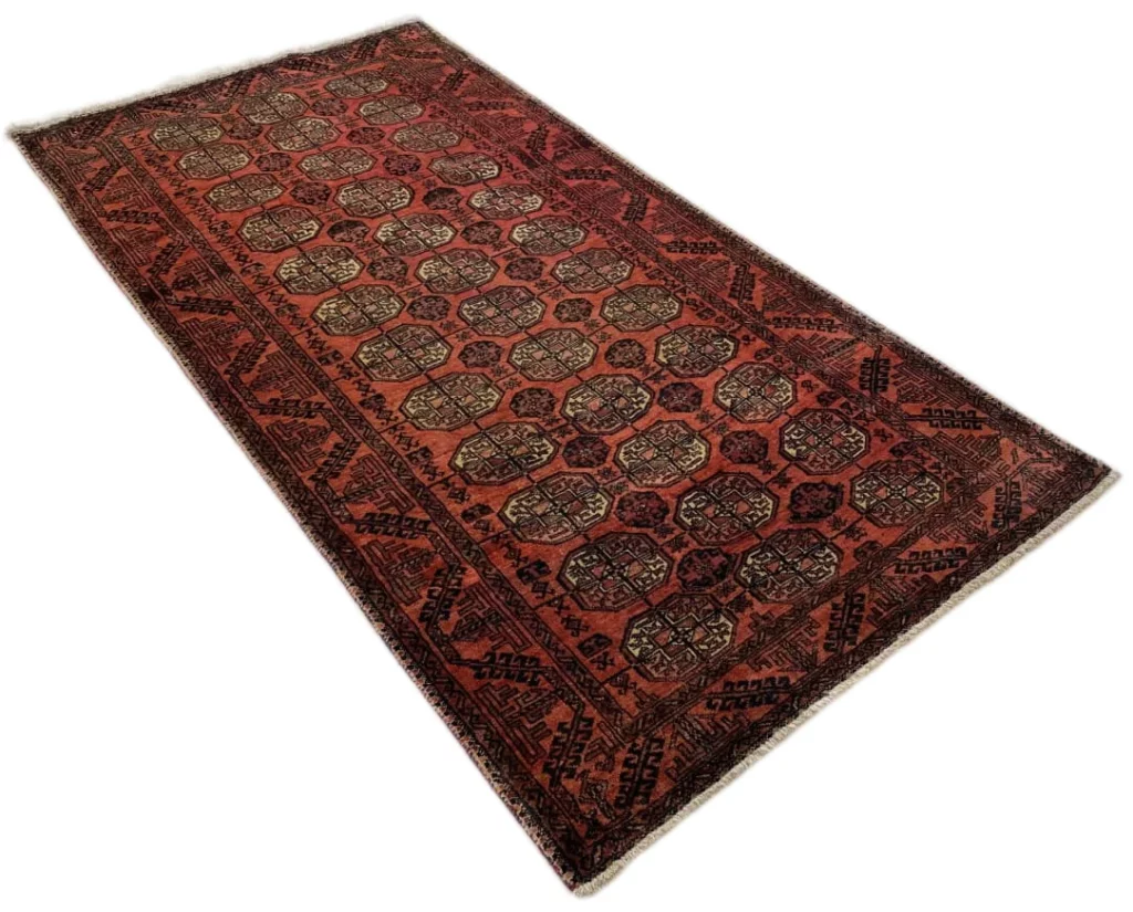 Perserteppich Belutsch 216 x 110 cm Wolle handgeknüpft
