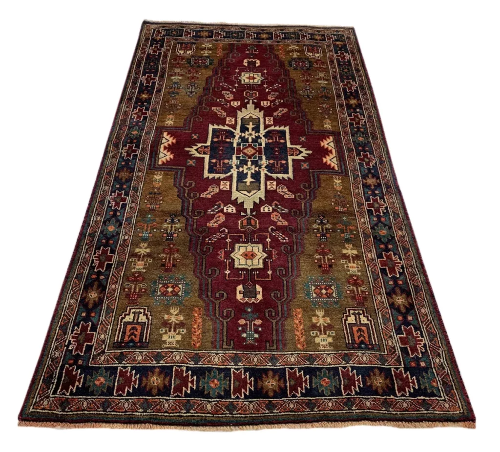 balutsch-perserteppich-218-x-117-cm-120000-250000-knoten-m-1-1 Orientteppich Balutsch 218 x 117 cm Wolle handgeknüpft