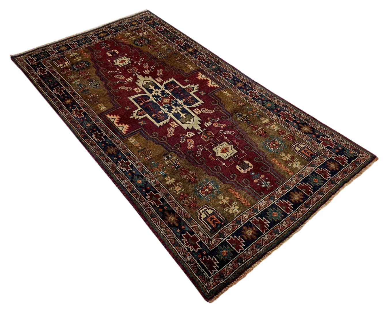 balutsch-perserteppich-218-x-117-cm-120000-250000-knoten-m-1-2 Orientteppich Balutsch 218 x 117 cm Wolle handgeknüpft