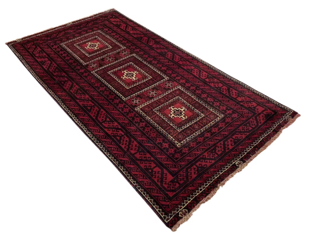 Perserteppich Belutsch 217 x 113 cm Wolle handgeknüpft