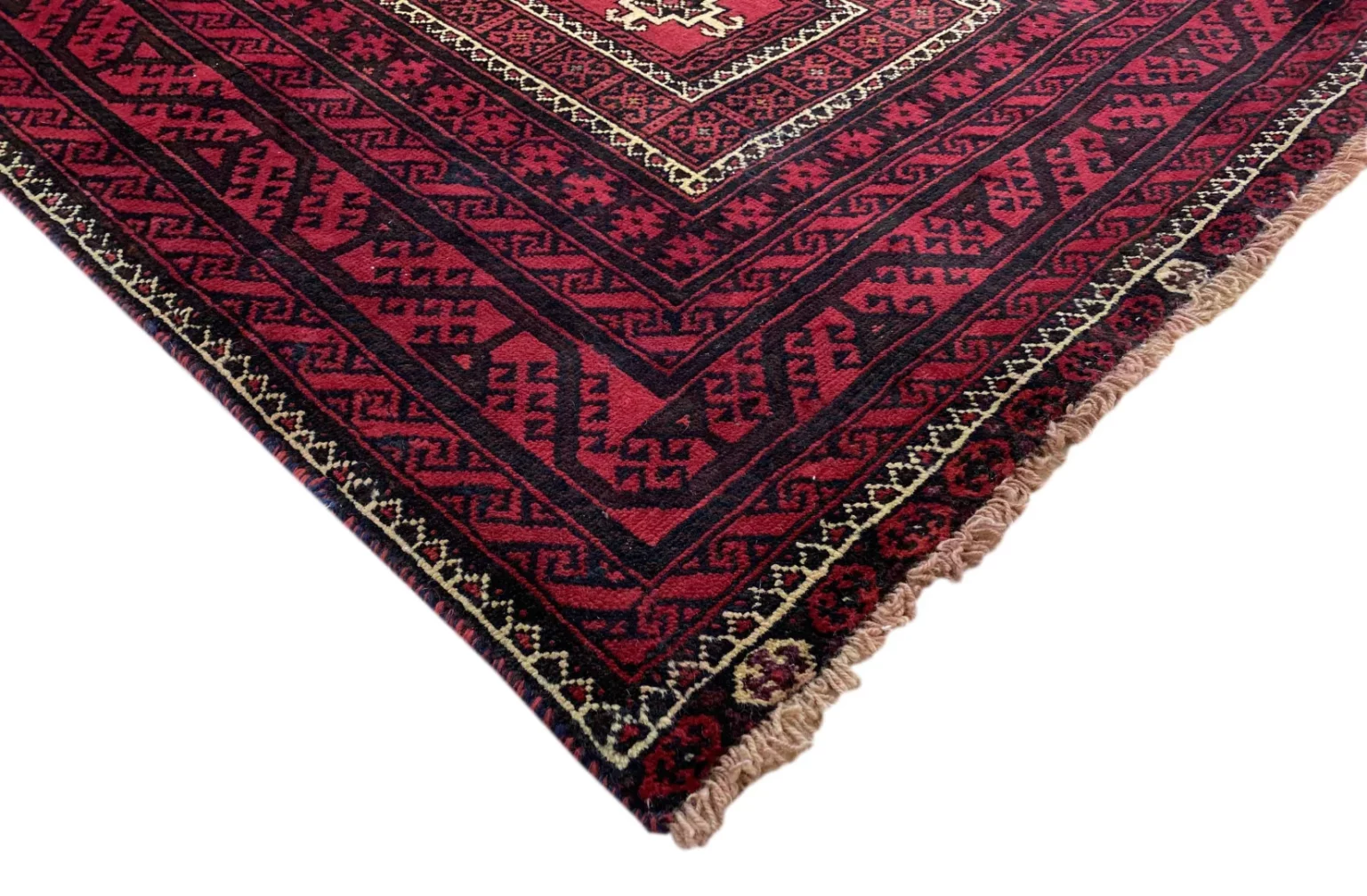 Perserteppich Belutsch 217 x 113 cm Wolle handgeknüpft