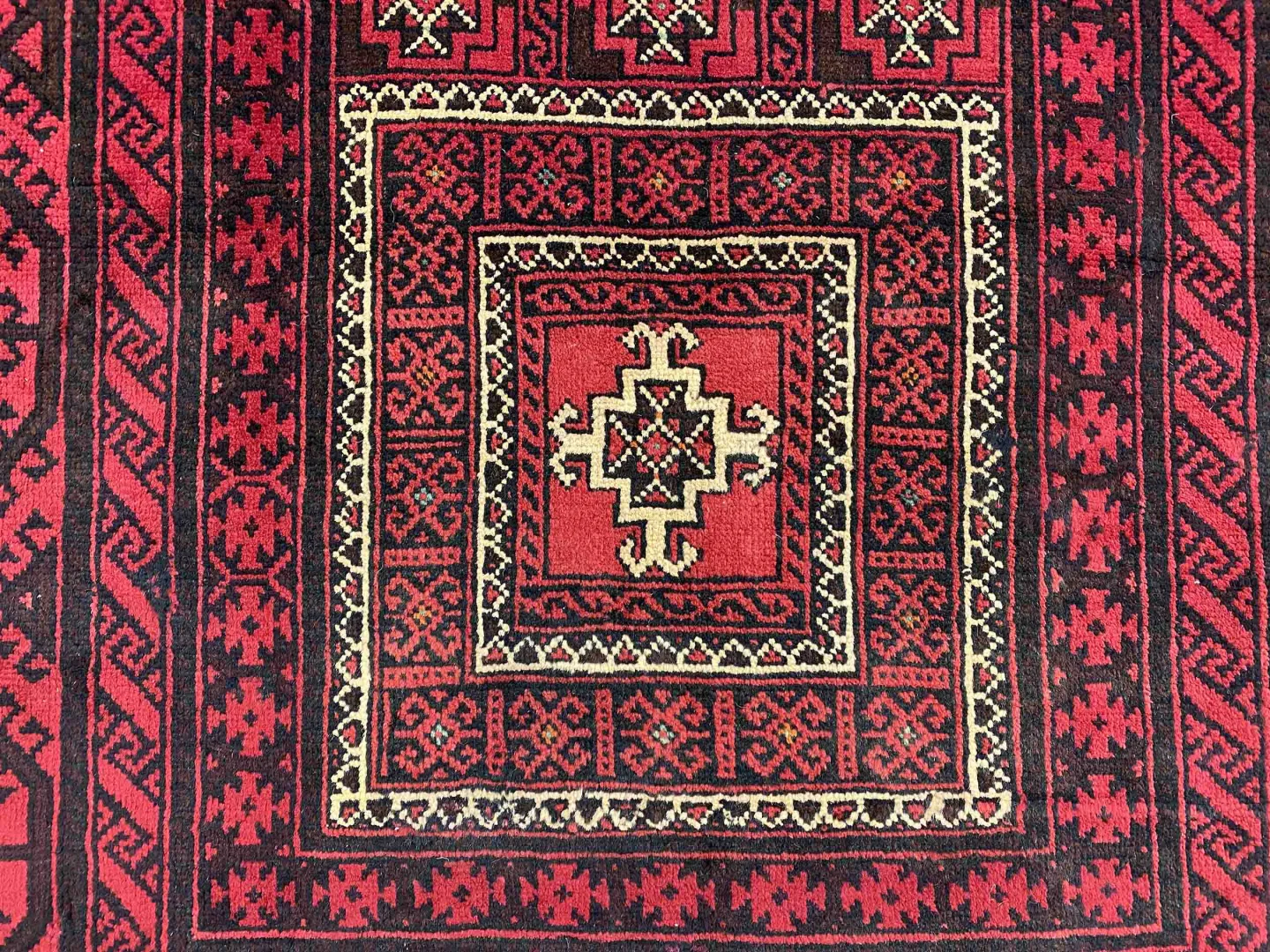 Perserteppich Belutsch 217 x 113 cm Wolle handgeknüpft