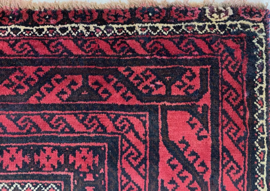 Perserteppich Belutsch 217 x 113 cm Wolle handgeknüpft
