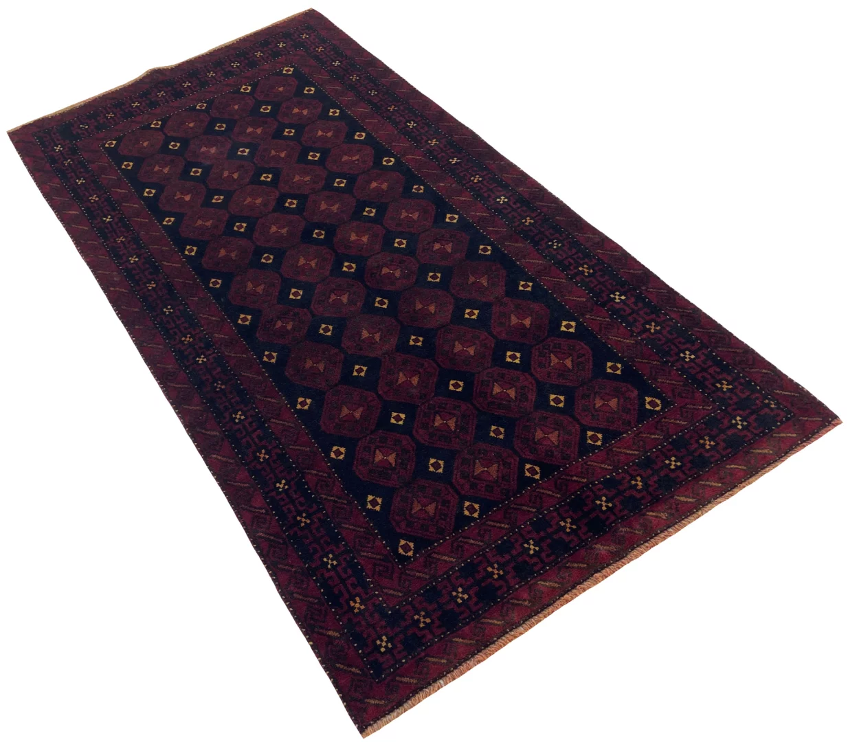 Perserteppich Belutsch 219 x 110 cm Wolle handgeknüpft