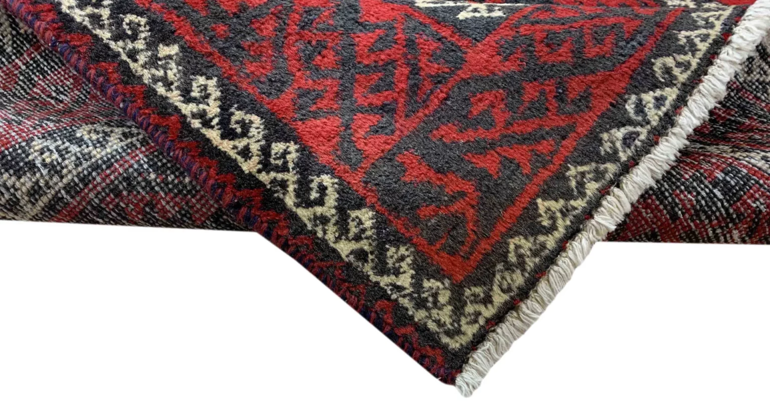 balutsch-perserteppich-222-x-92-cm-120000-250000-knoten-m-1-5 Orientteppich Balutsch 222 x 92 cm Wolle handgeknüpft