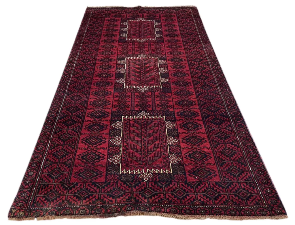 Perserteppich Belutsch 227 x 120 cm Wolle handgeknüpft
