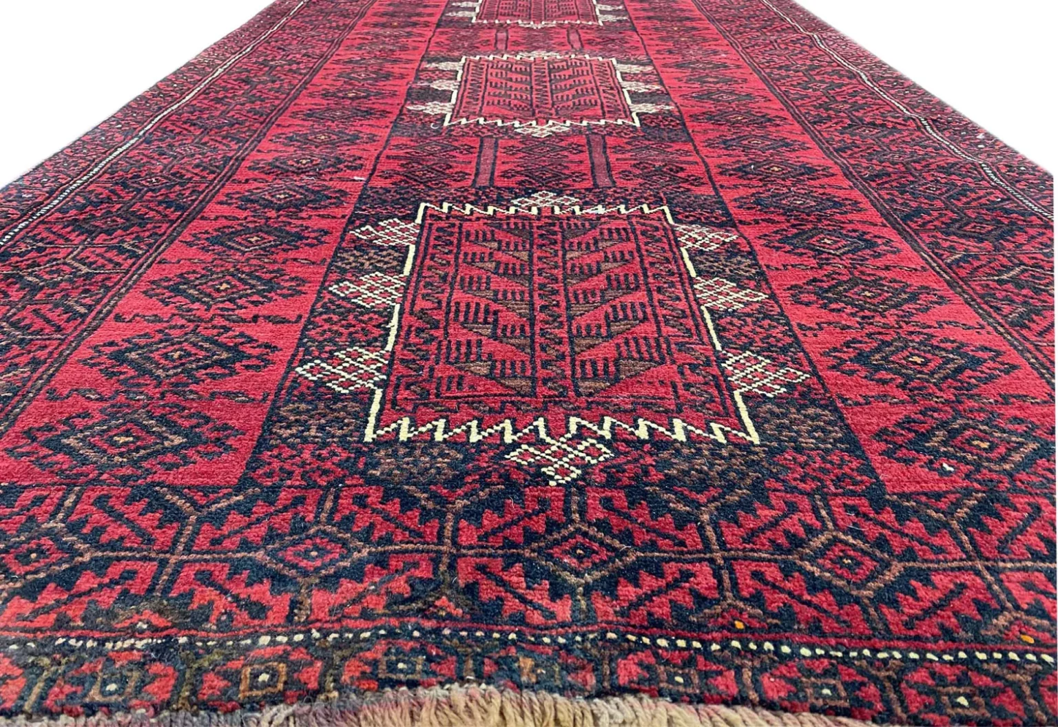 Perserteppich Belutsch 227 x 120 cm Wolle handgeknüpft