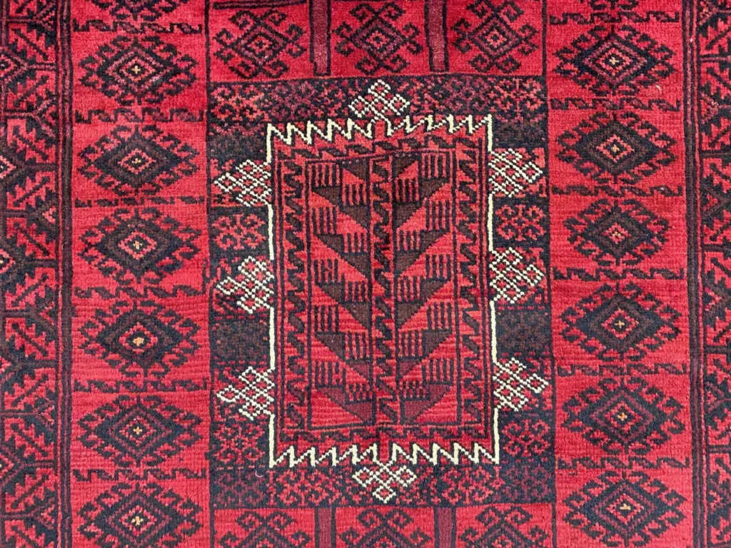Perserteppich Belutsch 227 x 120 cm Wolle handgeknüpft