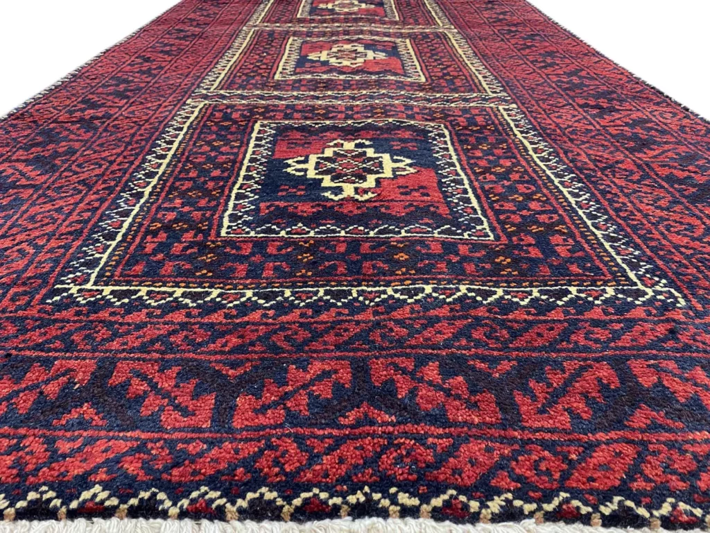Perserteppich Balutsch 230 x 118 cm Wolle handgeknüpft