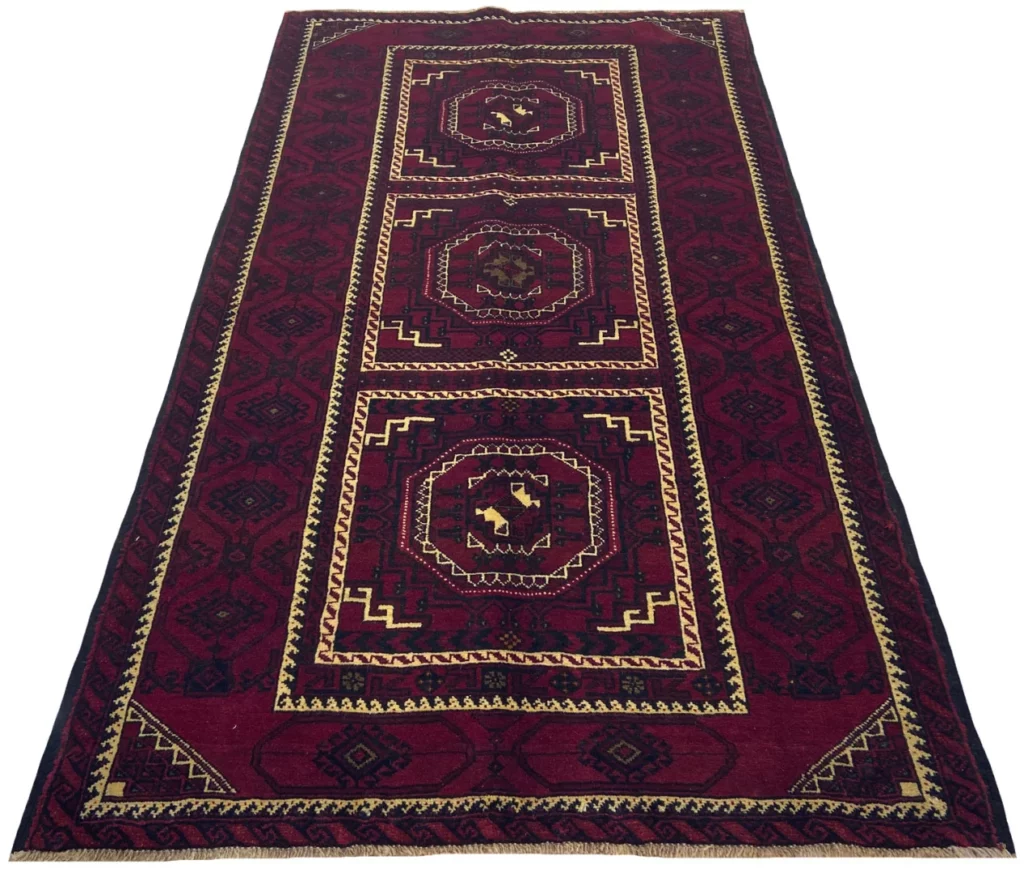 Perserteppich Belutsch 233 x 130 cm Wolle handgeknüpft