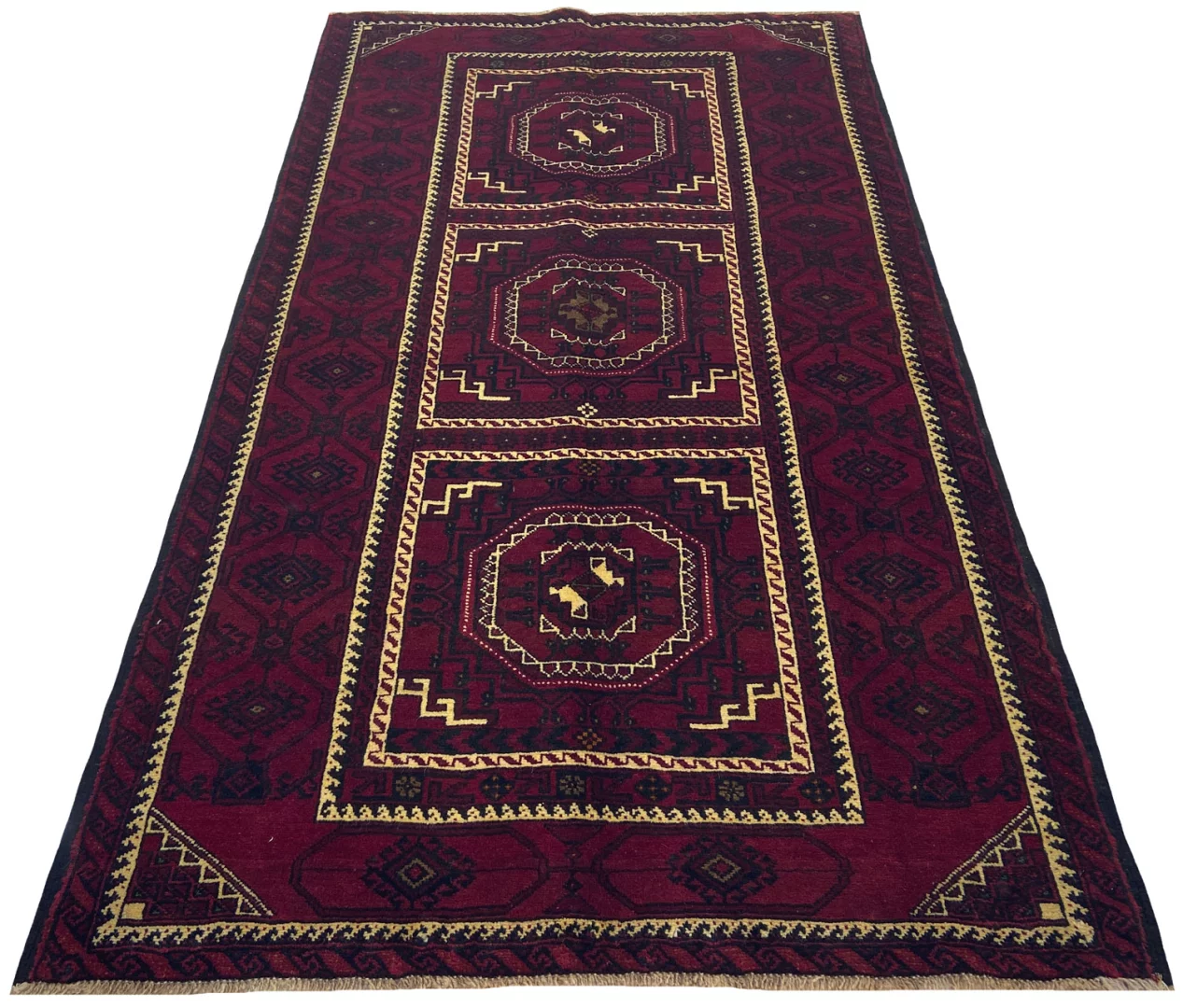 Perserteppich Belutsch 233 x 130 cm Wolle handgeknüpft