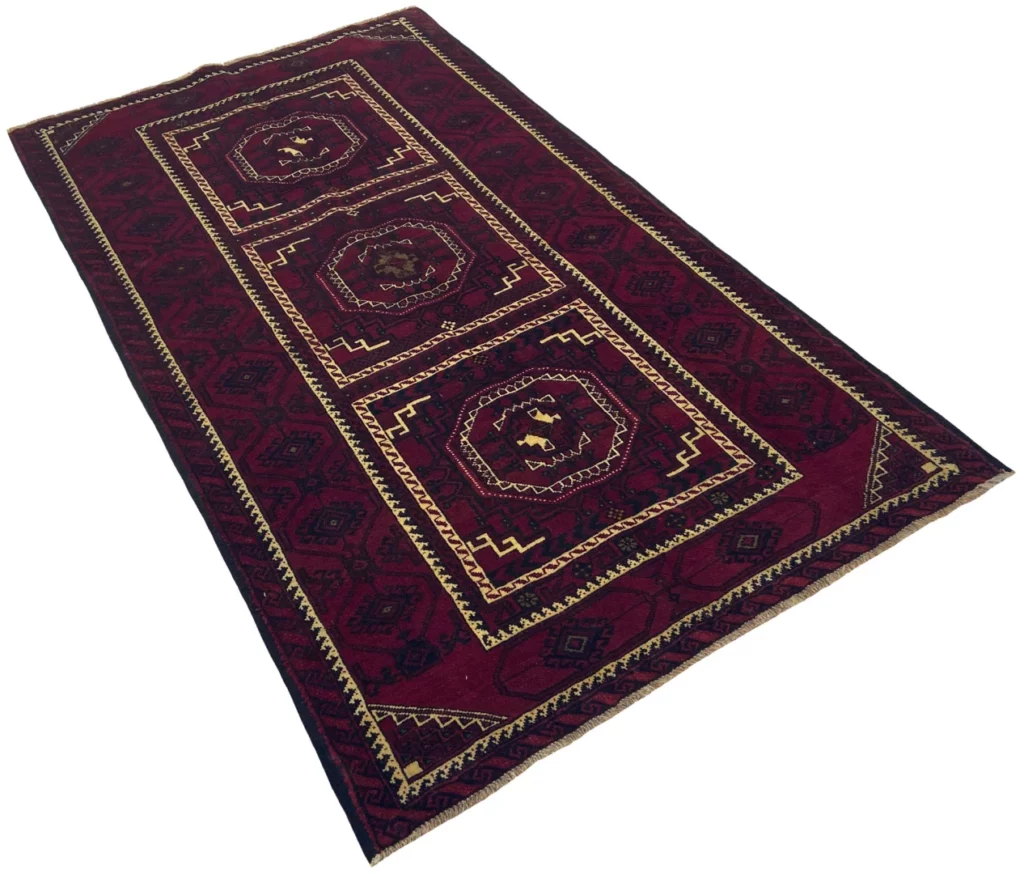 Perserteppich Belutsch 233 x 130 cm Wolle handgeknüpft