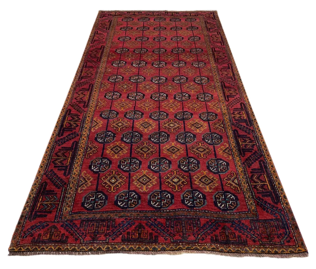 Orientteppich Belutsch 237 x 112 cm Wolle handgeknüpft