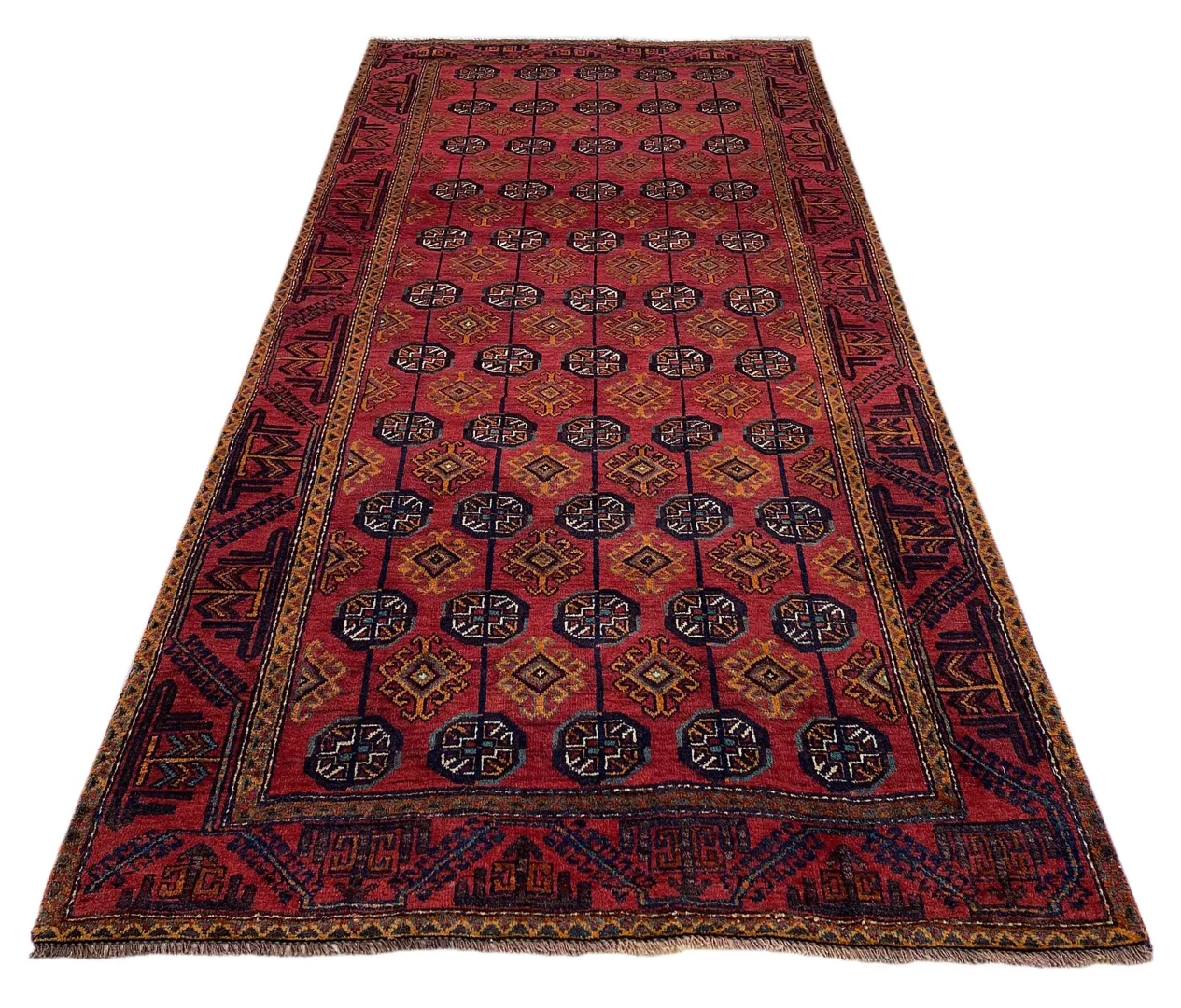 Orientteppich Belutsch 237 x 112 cm Wolle handgeknüpft