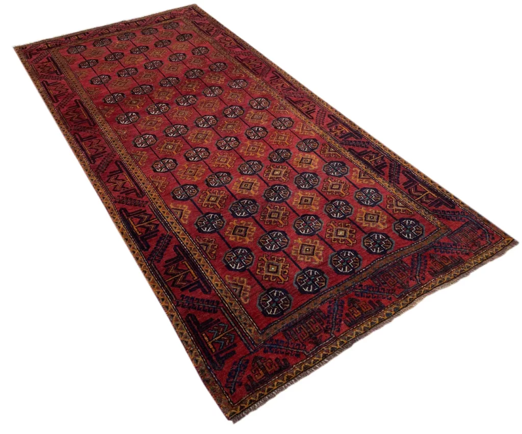 Orientteppich Belutsch 237 x 112 cm Wolle handgeknüpft