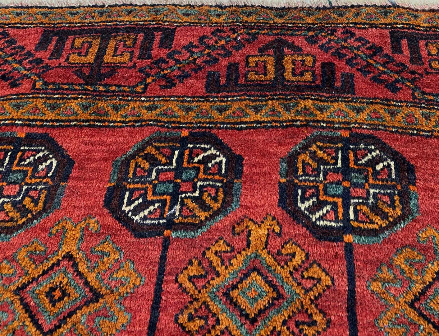 Orientteppich Belutsch 237 x 112 cm Wolle handgeknüpft