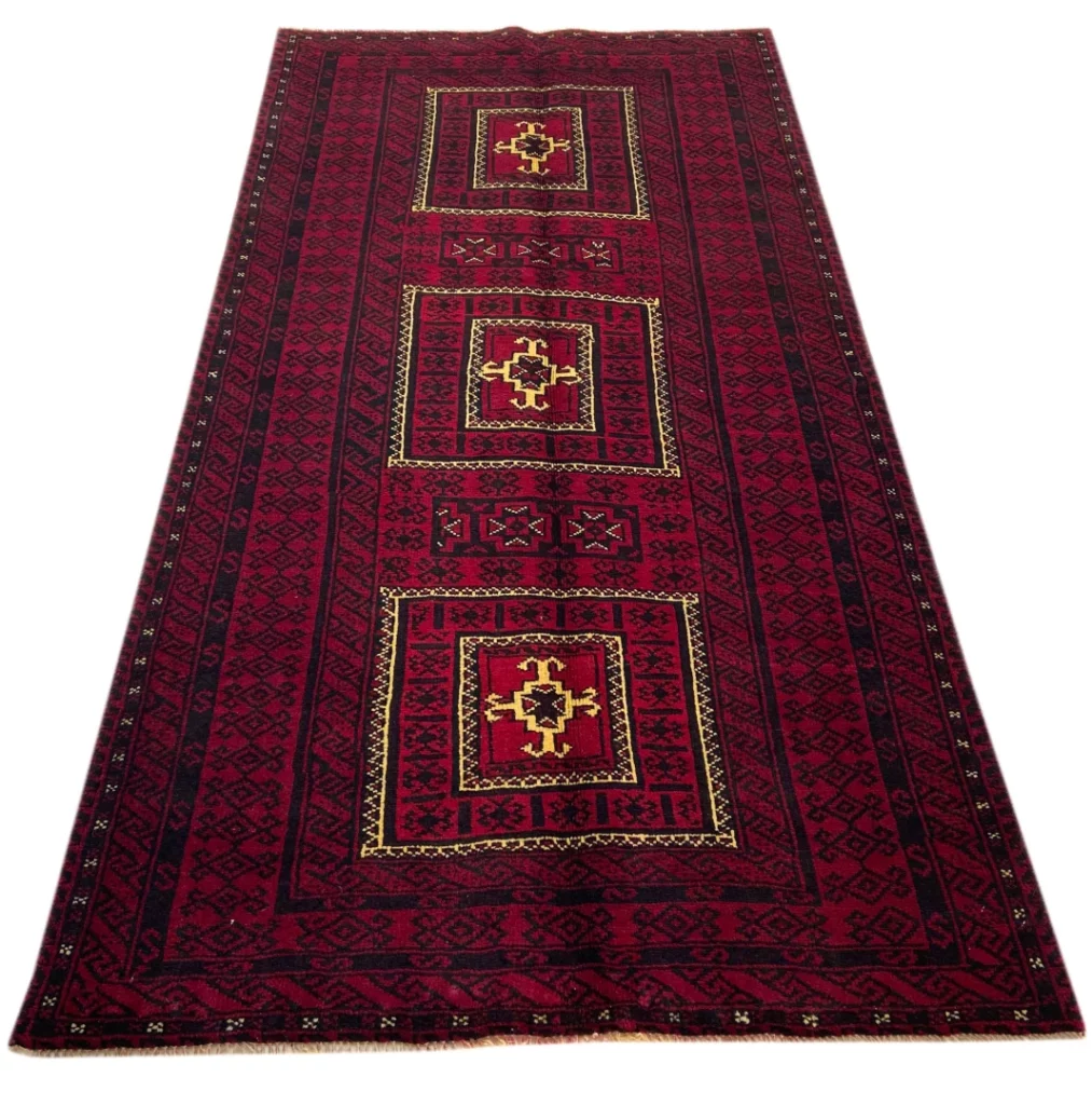 Perserteppich Belutsch 243 x 122 cm Wolle handgeknüpft