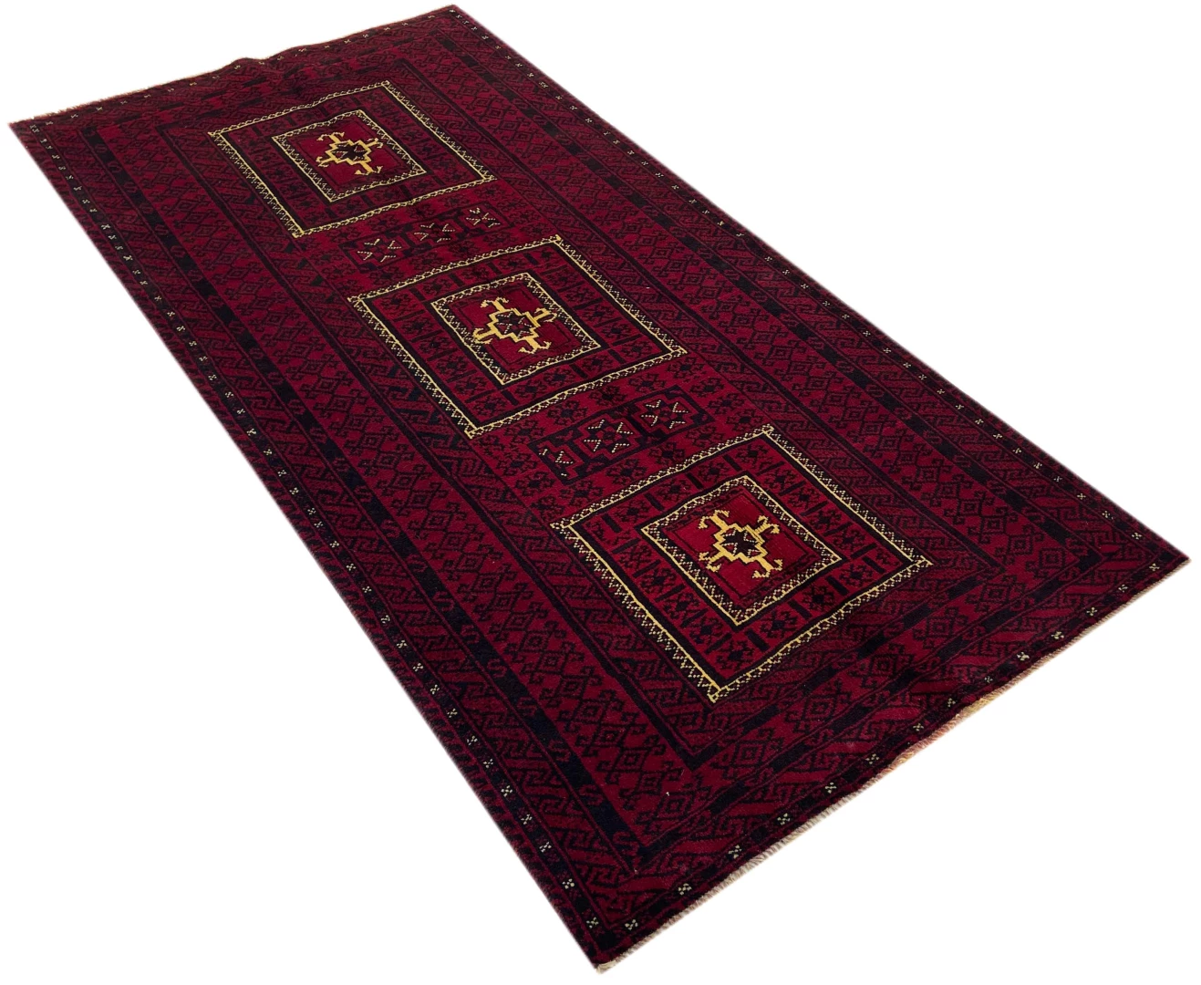 Perserteppich Belutsch 243 x 122 cm Wolle handgeknüpft