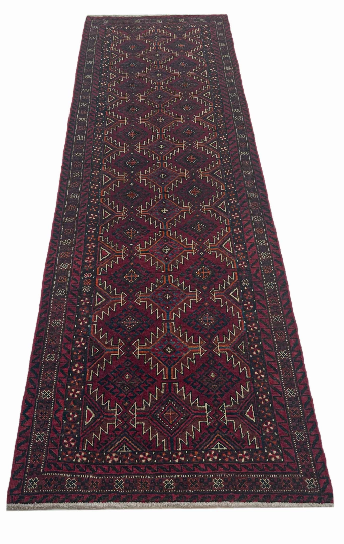 Perserteppich Belutsch 265 x 80 cm Wolle handgeknüpft