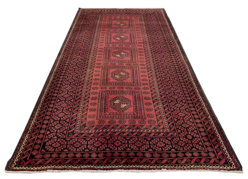 Orientteppich Belutsch 280 x 136 cm Wolle handgeknüpft