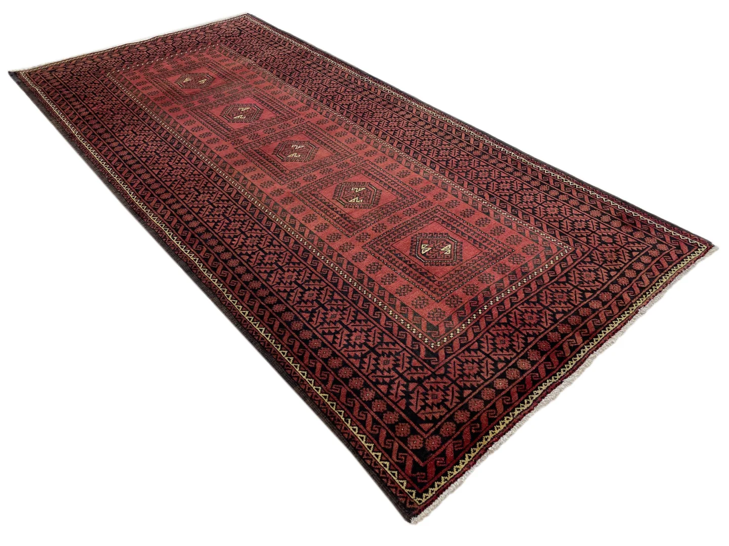 Orientteppich Belutsch 280 x 136 cm Wolle handgeknüpft