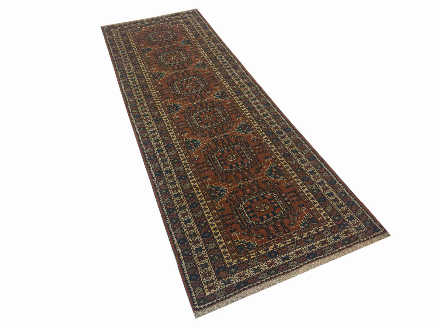 Perserteppich Belutsch 280 x 99 cm Wolle handgeknüpft