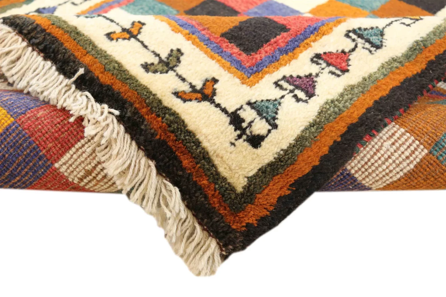 Perserteppich Gabbeh-Shuli 195 x 92 cm Wolle handgeknüpft
