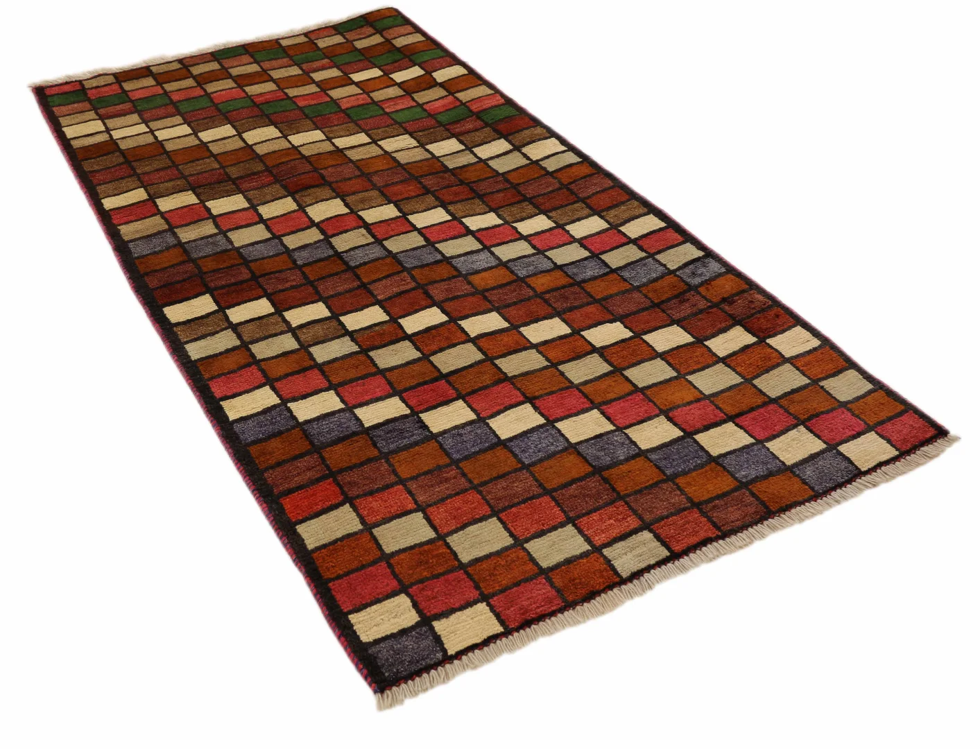 gabbeh-shuli-200-x-106-cm-90000-180000-knoten-m-kunstwerk-mit-frei-2 Perserteppich Fars 200 x 106 cm Wolle handgeknüpft