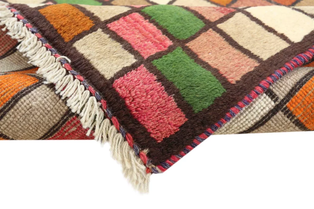 gabbeh-shuli-200-x-106-cm-90000-180000-knoten-m-kunstwerk-mit-frei-4 Perserteppich Fars 200 x 106 cm Wolle handgeknüpft