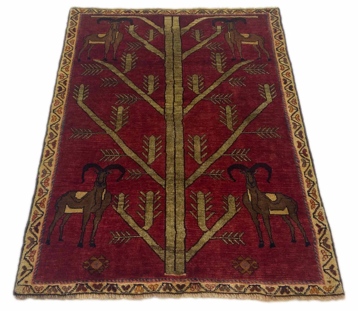 gabbeh-shuli-teppich-137-x-104-cm-knotendichte-90000-180000-m-1-1 Perserteppich Gabbeh 137 x 104 cm Schurwolle handgeknüpft
