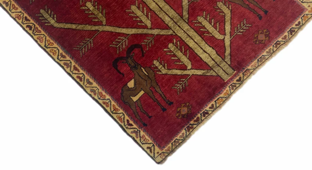 gabbeh-shuli-teppich-137-x-104-cm-knotendichte-90000-180000-m-1-3 Perserteppich Gabbeh 137 x 104 cm Schurwolle handgeknüpft