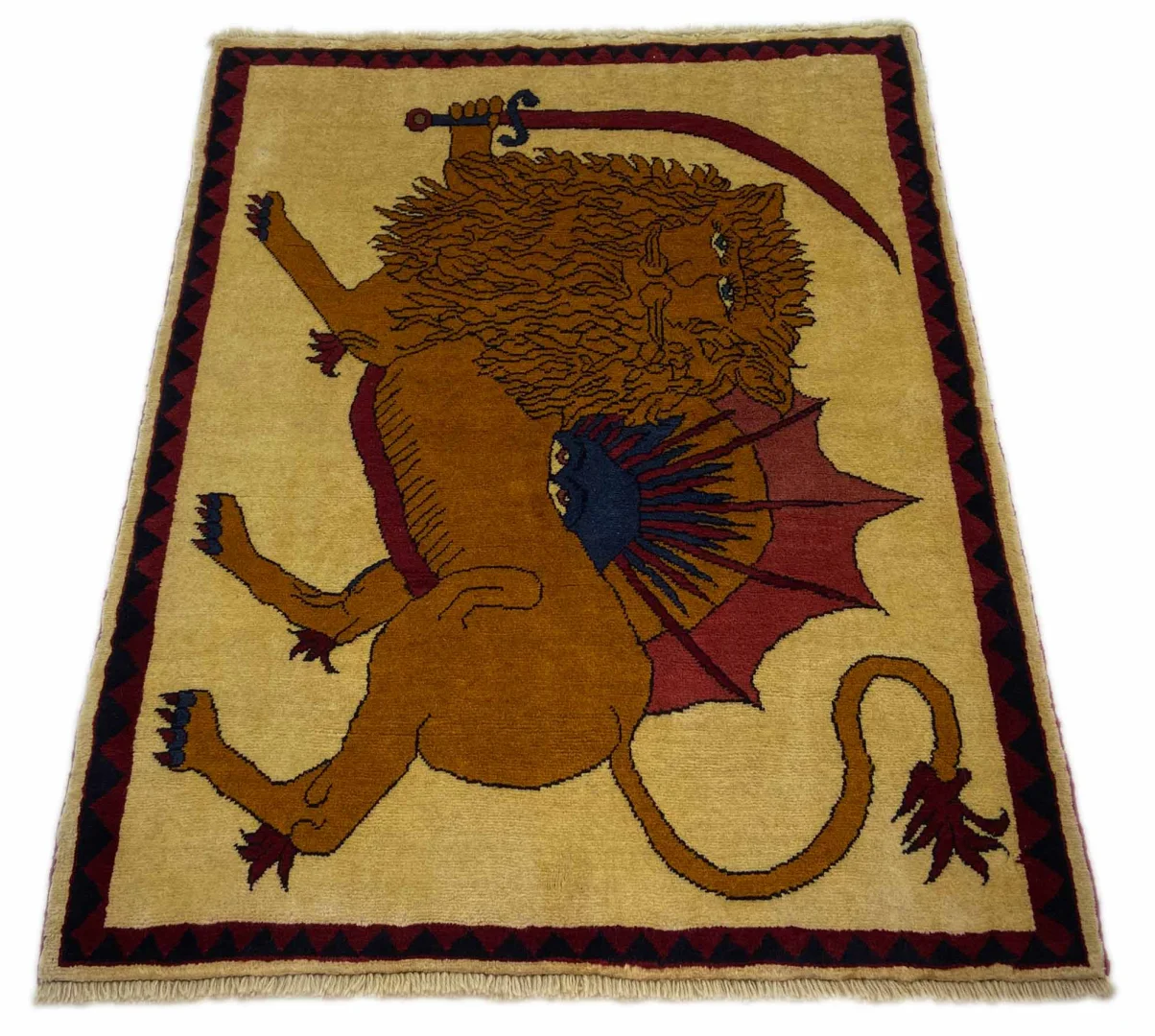 Perserteppich Fars 138 x 107 cm Wolle handgeknüpft