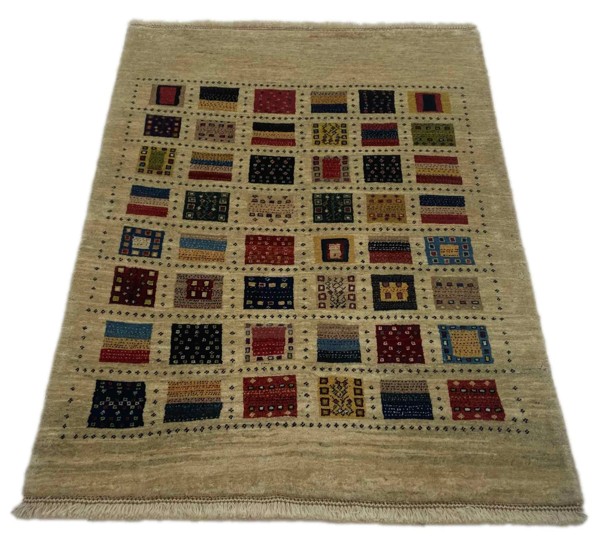 Perserteppich Fars Gabbeh 141 x 103 cm Wolle handgeknüpft