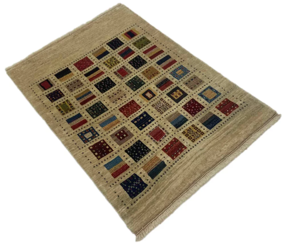 Perserteppich Fars Gabbeh 141 x 103 cm Wolle handgeknüpft