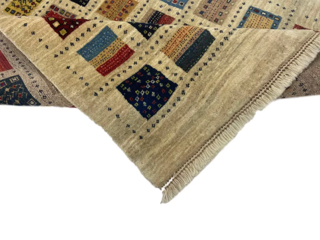 Perserteppich Fars Gabbeh 141 x 103 cm Wolle handgeknüpft