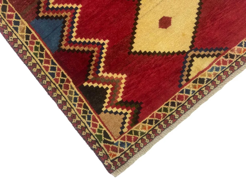 Perserteppich Gabbeh 142 x 102 cm Schurwolle handgeknüpft