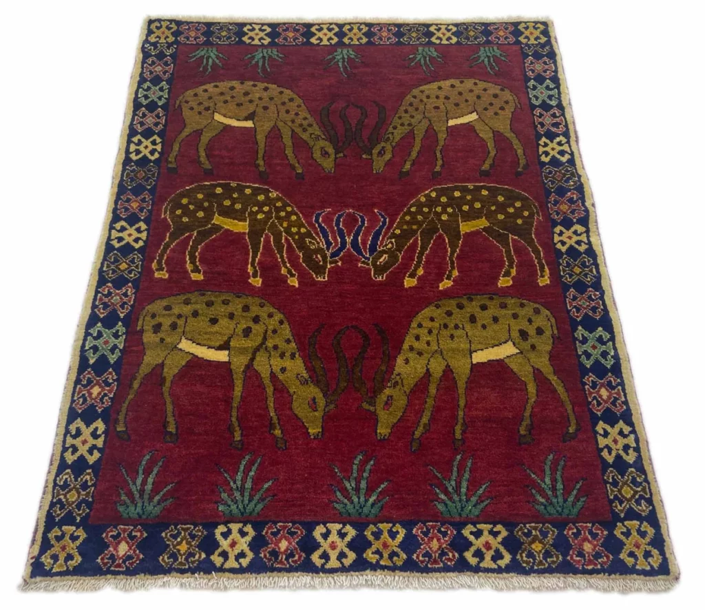 Perserteppich Gabbeh 148 x 112 cm Wolle handgeknüpft