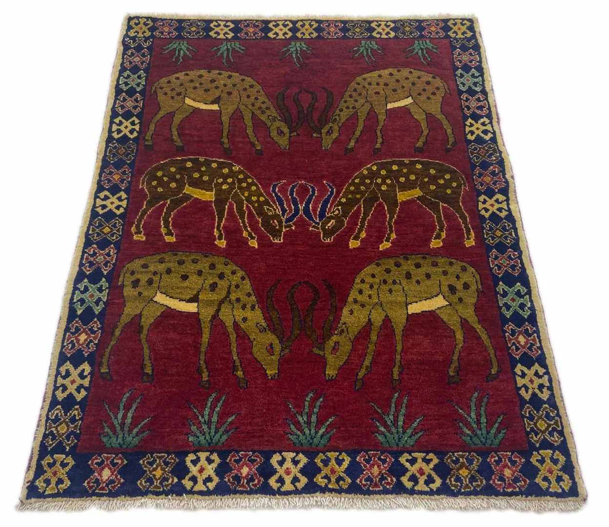 Perserteppich Gabbeh 148 x 112 cm Wolle handgeknüpft