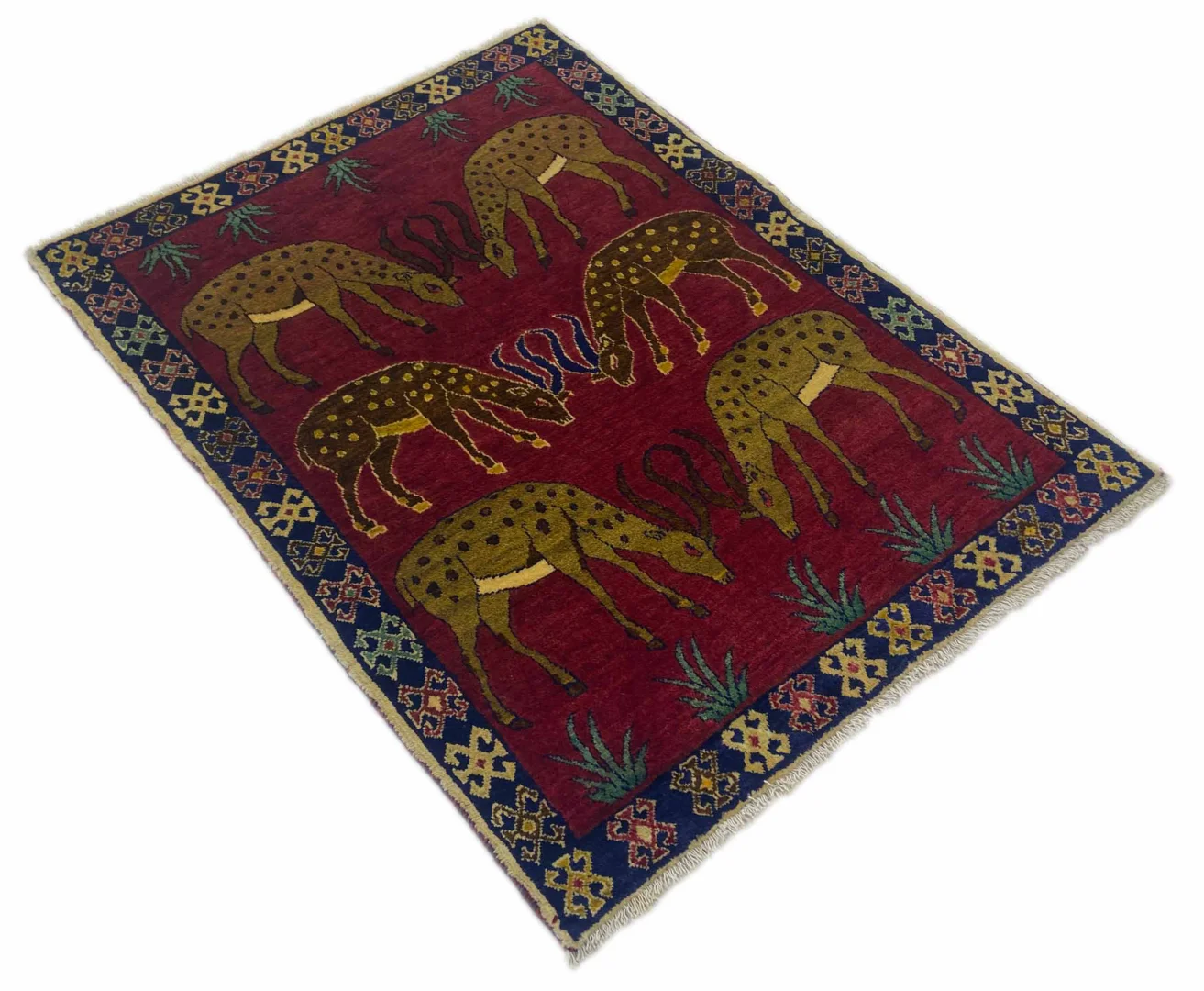 Perserteppich Gabbeh 148 x 112 cm Wolle handgeknüpft