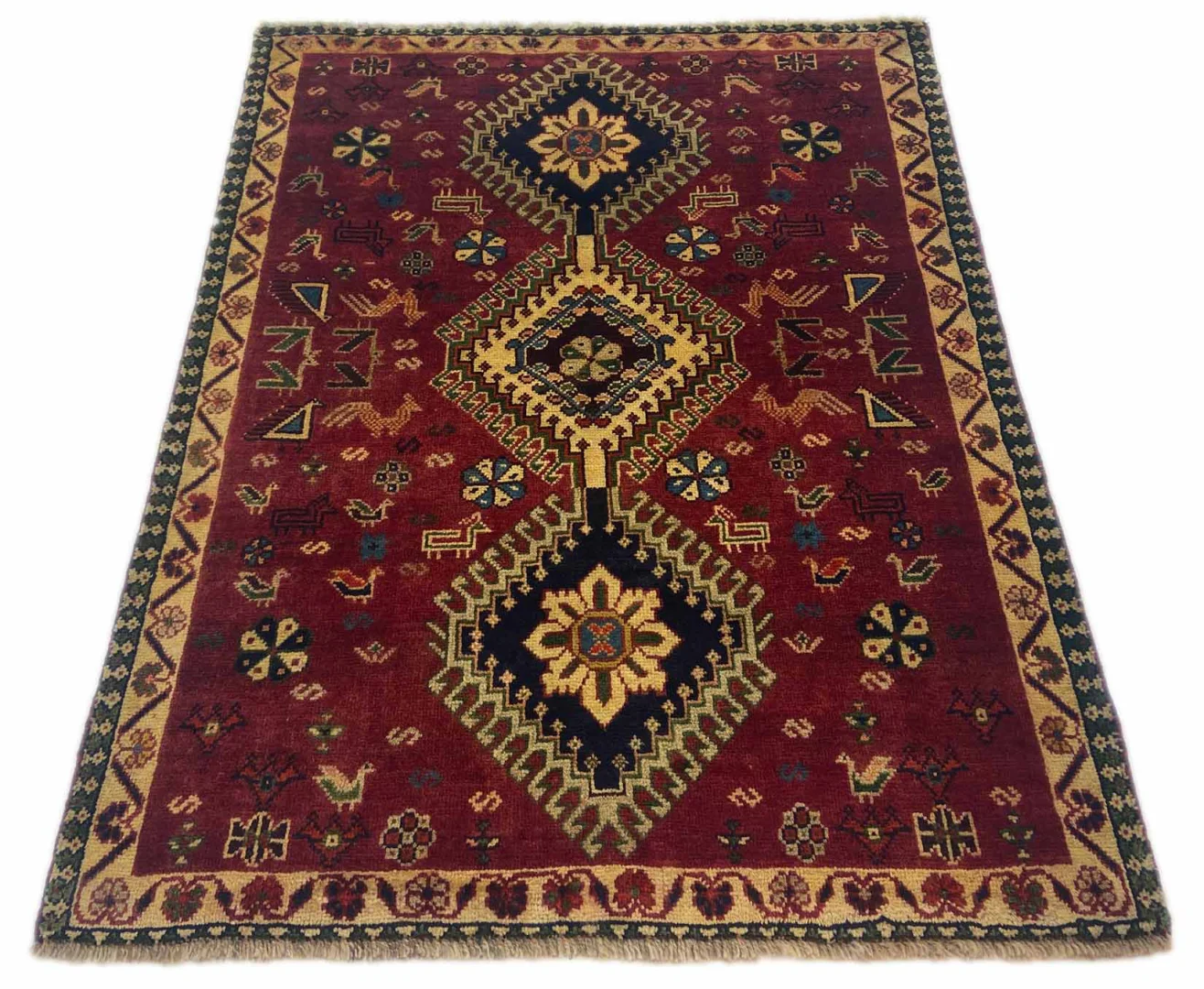 Perserteppich Fars 148 x 117 cm Wolle handgeknüpft