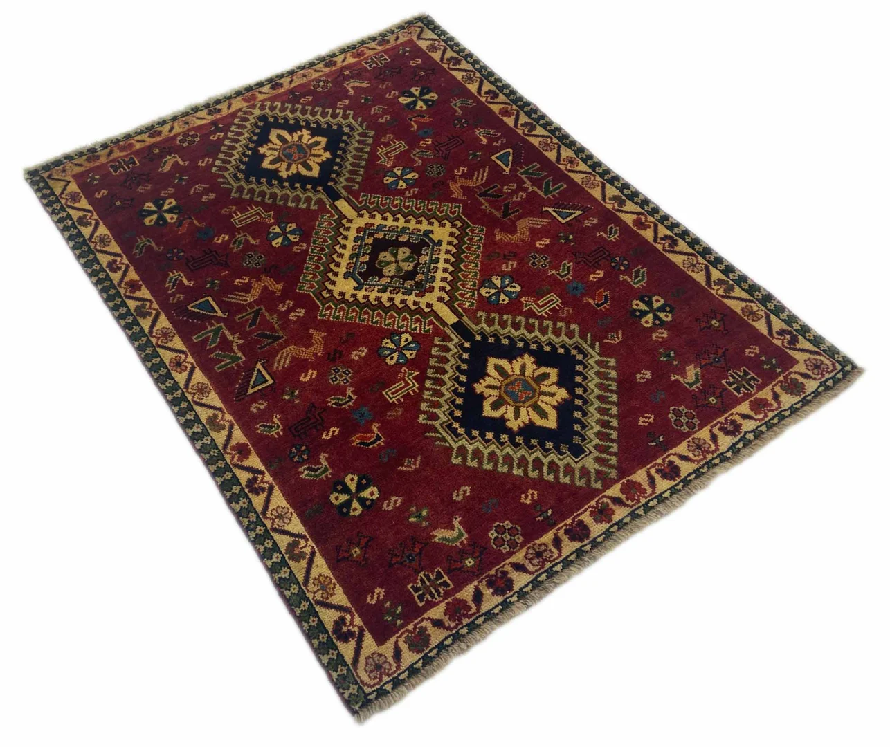 Perserteppich Fars 148 x 117 cm Wolle handgeknüpft