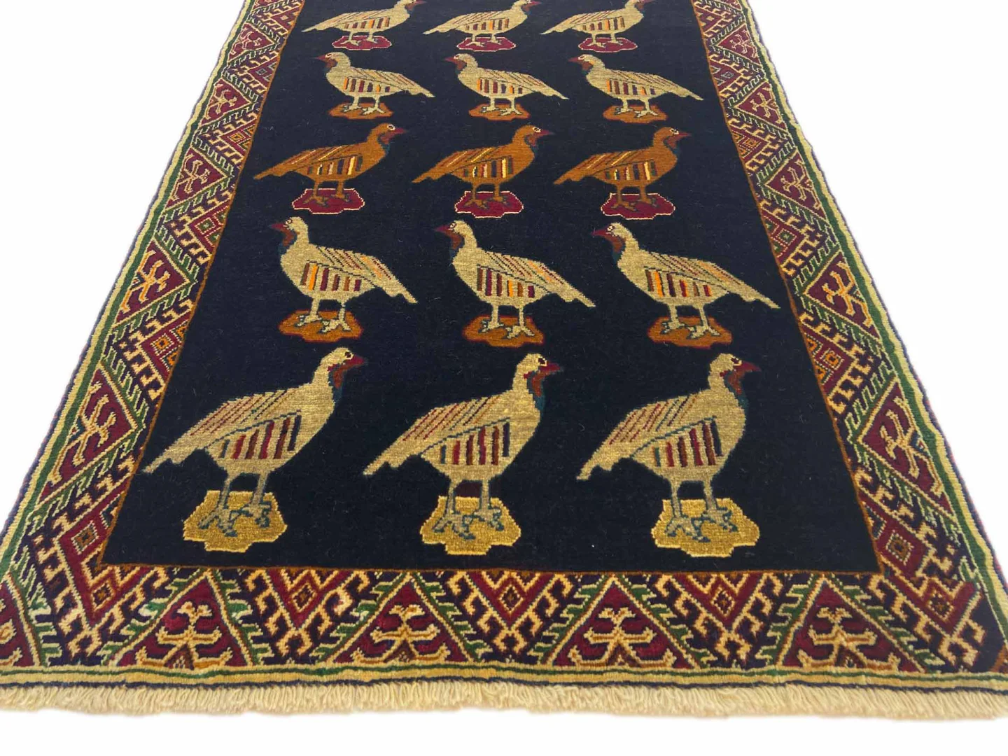 gabbeh-shuli-teppich-151-x-101-cm-ausgefallene-muster-ca-90000-180000-4 Perserteppich Fars Shuli 151 x 101 cm Wolle handgeknüpft
