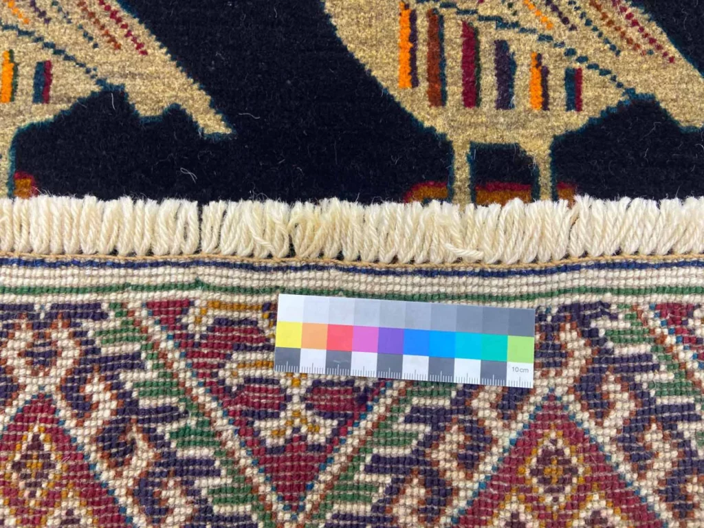 gabbeh-shuli-teppich-151-x-101-cm-ausgefallene-muster-ca-90000-180000-5 Perserteppich Fars Shuli 151 x 101 cm Wolle handgeknüpft